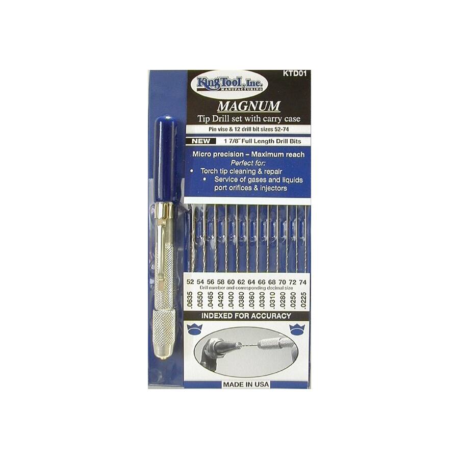 King Tool 12-piece Magnum Tip Drill Set