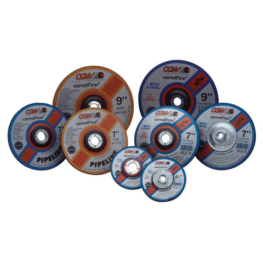 CGW Abrasives A24-R-Bf Pipeline Steel Depressed Center Wheel