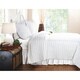 preview thumbnail 2 of 2, Greenland Home Fashions White Ruffled Oversized Cotton Quilt and Pillow Sham Set