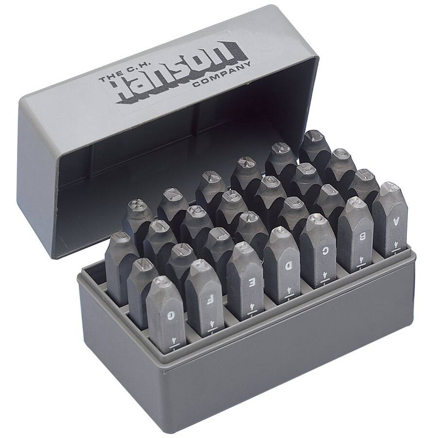 C.H. Hanson Standard Steel Letter Stamp Set (1/4 inch)