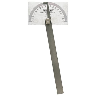 General Tools Square Head Stainless Steel Protractor