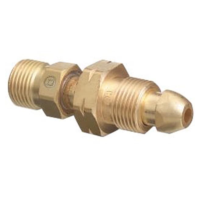 Western Enterprises Brass Cylinder Cga 510 Nut/Nip X Cga 300 Adapter