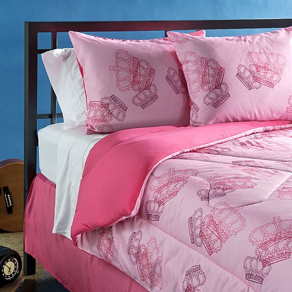 Pinky Princess Queen Size Comforter Set Overstock 6399683