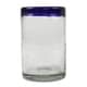 preview thumbnail 14 of 15, Handmade Blue Rim Glass Classic Drinking Set of 6 Glasses (Mexico)