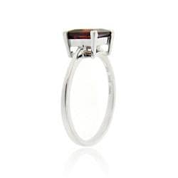 Glitzy Rocks Sterling Silver 2ct TGW Garnet Square Solitaire Ring Glitzy Rocks Gemstone Rings