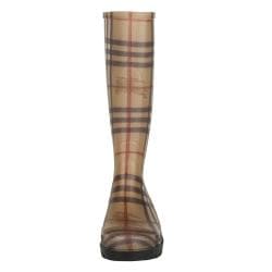 burberry plaid rain boots