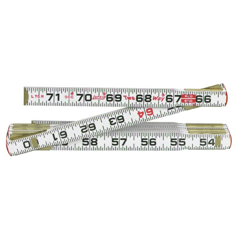 Cooper Hand Tools 6-Foot 2-Way Ruler