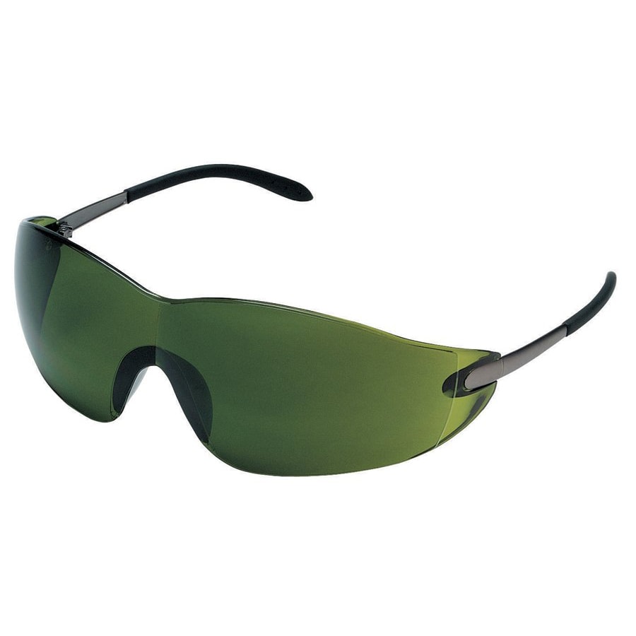 Crews Blackjack Green lens Safety Glasses (ChromeLens Tint Green 3.0Frame Material MetalLens Material PolycarbonateTemple Length 150 mmStyle Foldable TemplesQuantity 1Weight 0.12 pounds PolycarbonateTemple Length 150 mmStyle Foldable TemplesQuant