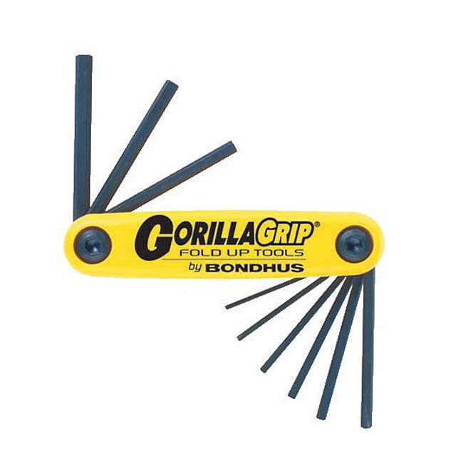Bondhus 'Gorilla Grip' Inch Foldup 9-Tool Set