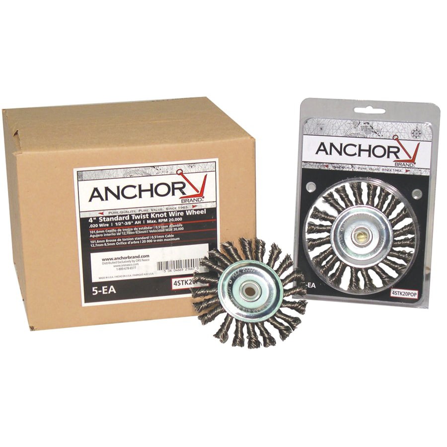 Anchor Brand 4-inch Stringer Bead Wheel Brush