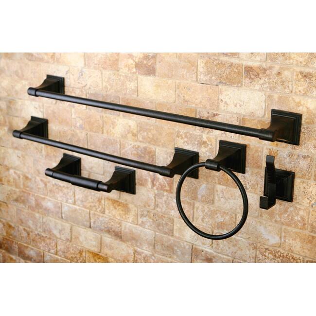 Kingston Brass Oil Rubbed Bronze 5-Piece Bathroom Accessory Set