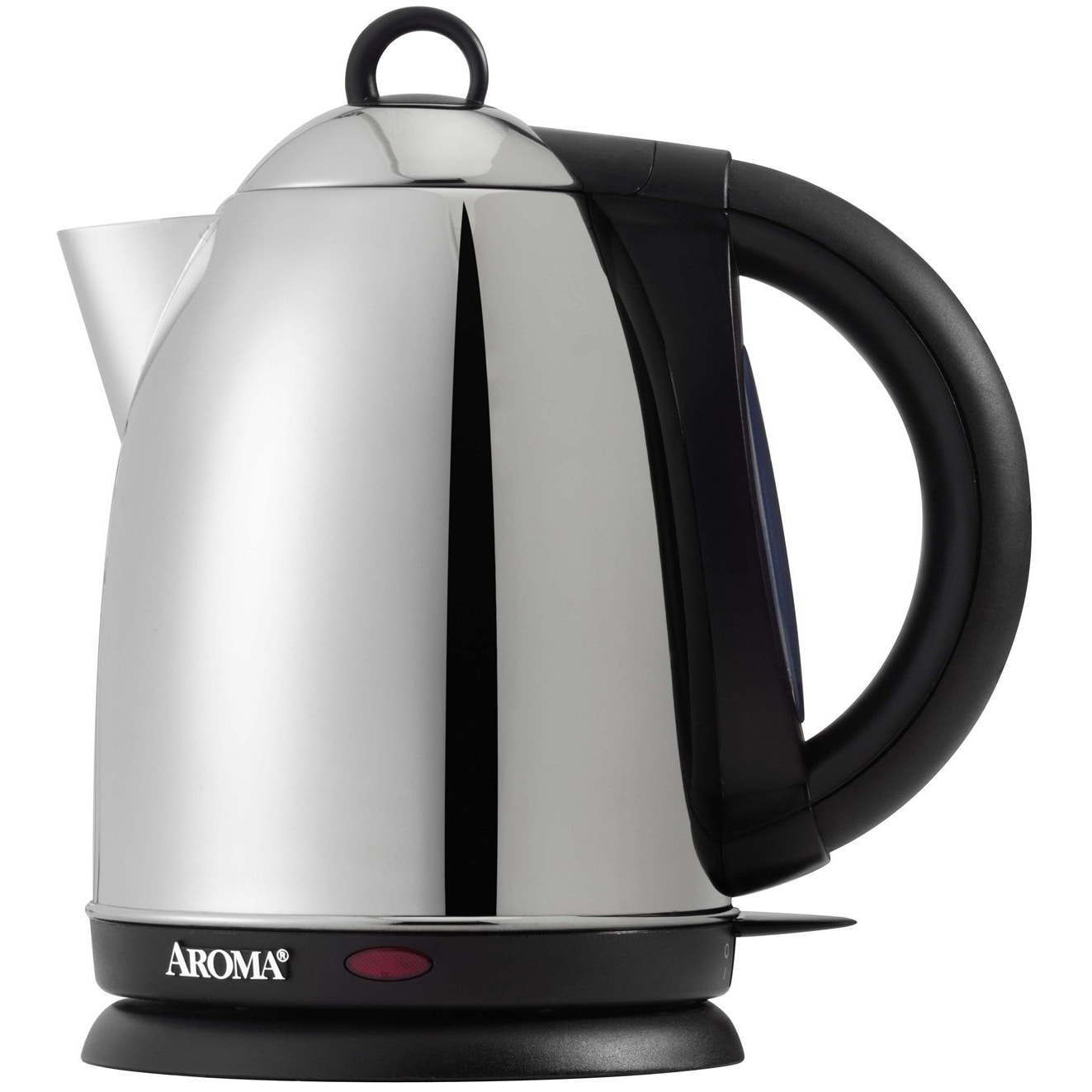 Aroma 1.5-Liter Electric Kettle, White/Grey