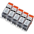 Sophia Global PGI-220 Black Ink Cartridges (Pack of 5) (Remanufactured)