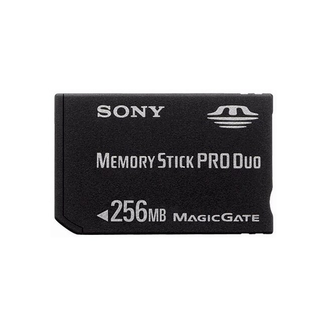 Sony 256-megabyte Memory Stick PRO Duo Removable Storage Media