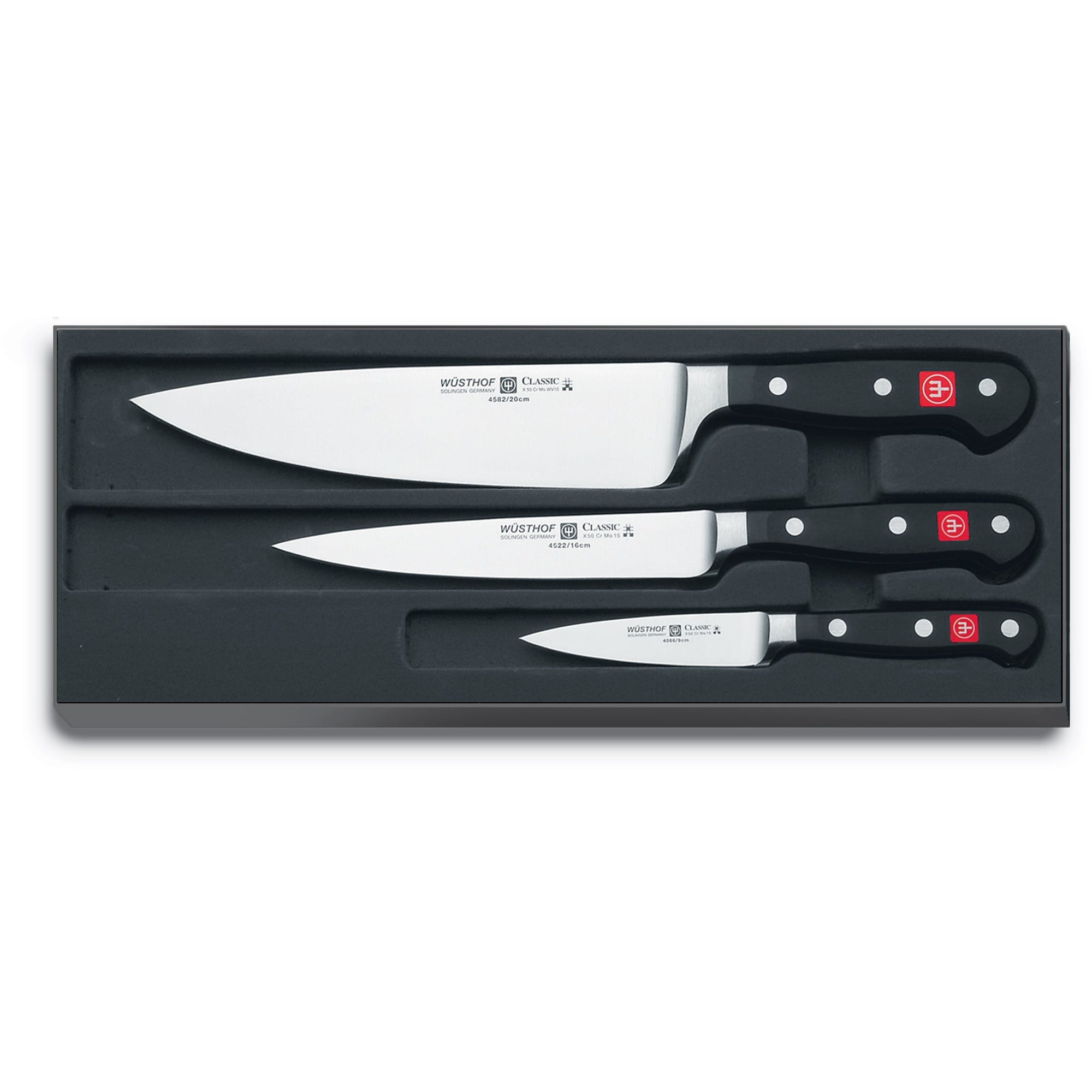 WÜSTHOF Classic 3-Piece Chef's Knife Set