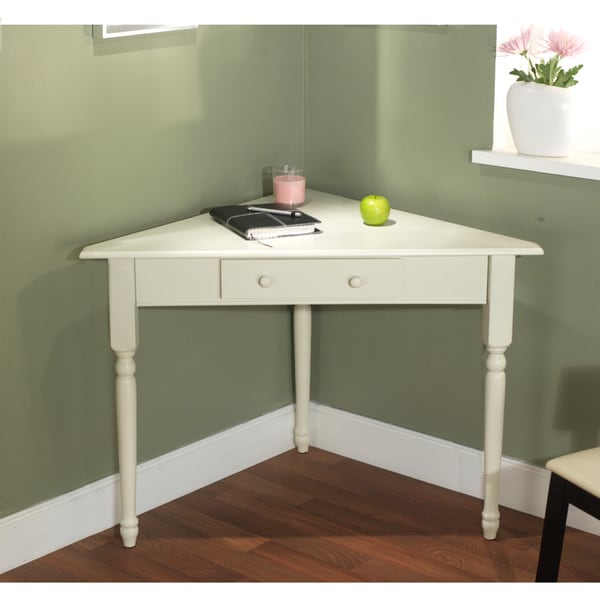 Shop Simple Living White Corner Desk With Turned Legs Free Shipping   White Corner Desk With Turned Legs 312ba434 Dec9 40e5 96dd 16c07d7e9d15 600 