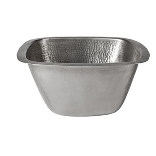 Large Copper Flat Lip Pewter Finish Bar/Prep Sink - Free ...