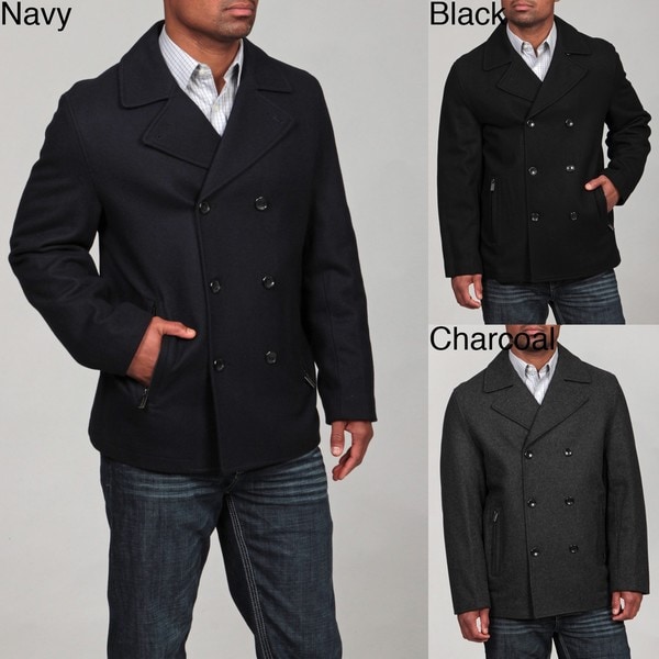 michael kors men's wool pea coat