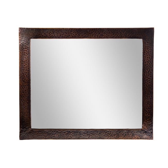 Hammered Copper Rectangular Mirror