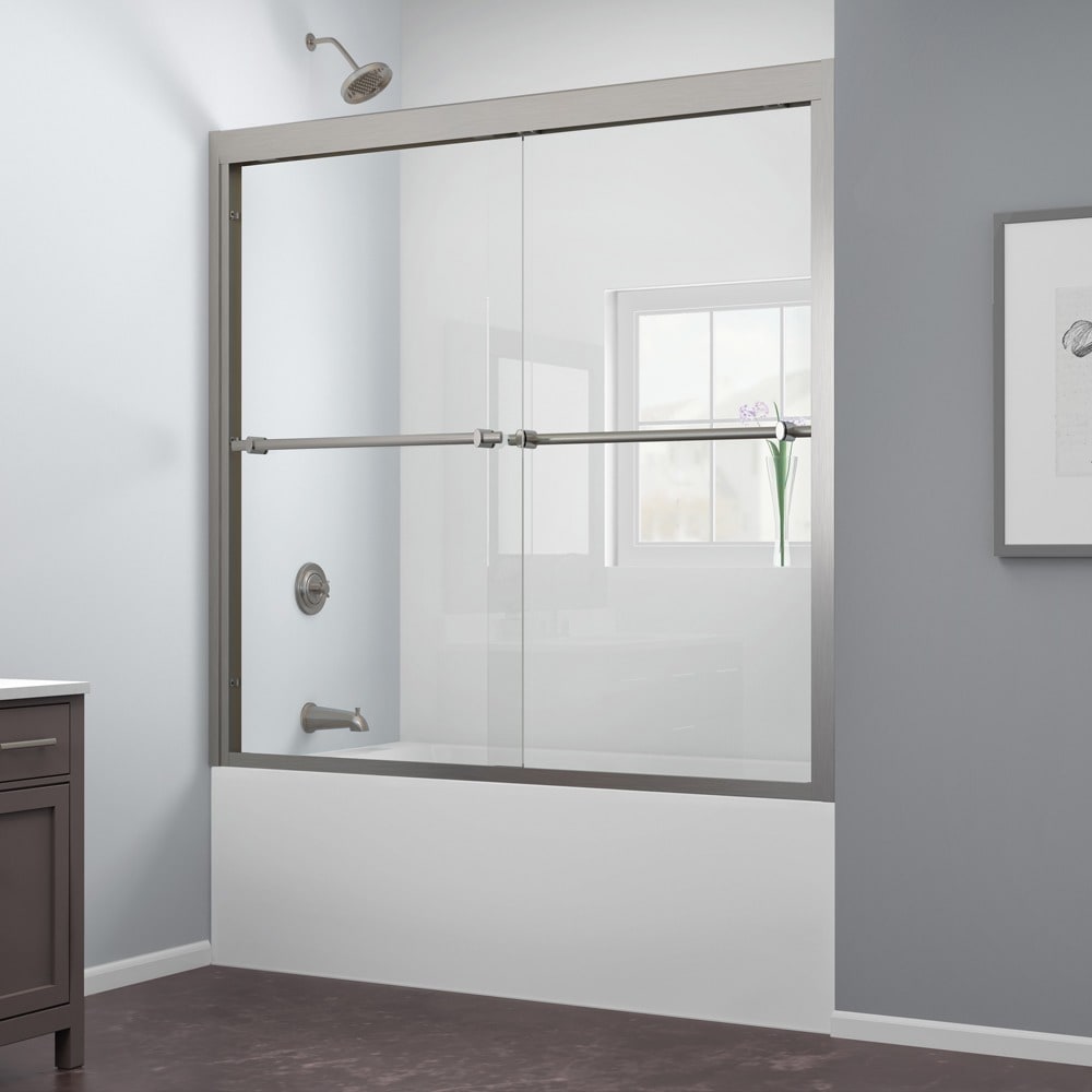 Dreamline Duet 56 59x58 inch Frameless Bypass Sliding Tub Door