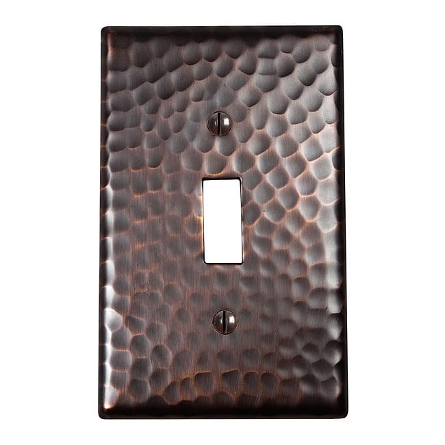 Copper Factory Solid Copper Single Switch Plate - Set of 2