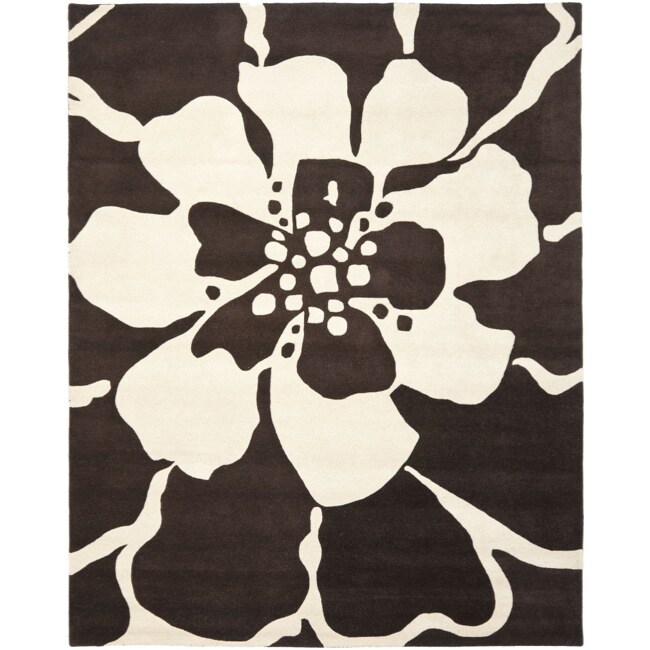 Safavieh Handmade Endless Brown Wool Rug - 7'6" x 9'6"