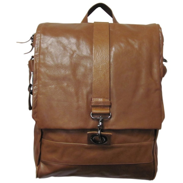 Shop Amerileather Vintage Hunter Leather Messenger Bag/ Backpack - On ...