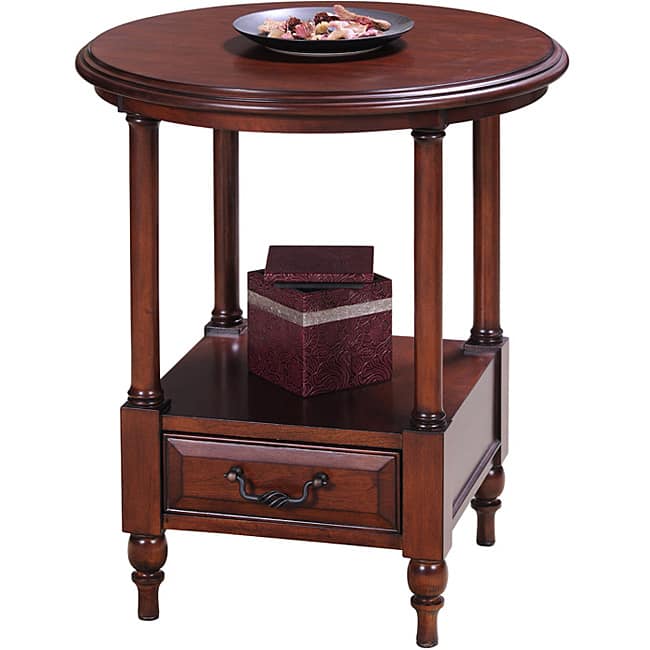 Cherry Round Side Table