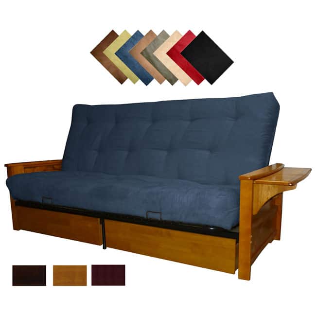 Bellevue Microfiber Suede Inner Spring Full-size Futon Sofa Bed Sleeper