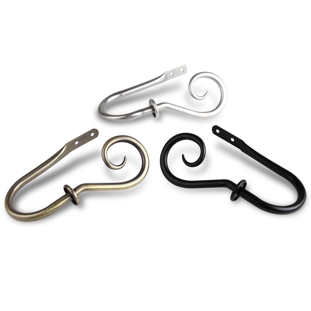 InStyleDesign Curve Curtain Holdbacks (Set of 2) - n/a