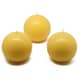 preview thumbnail 5 of 11, 3-inch Ball Candles (Case of 6) Yellow