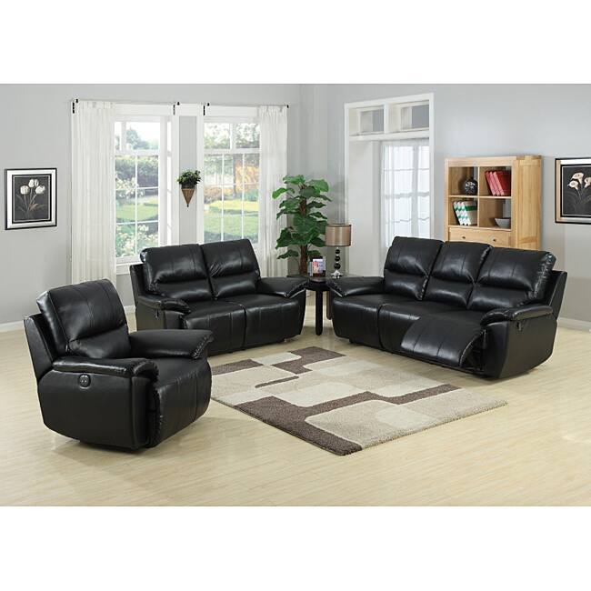 Javier Black Power Reclining Set