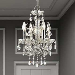 Imperial 4-light Polished Chrome/ Crystal Chandelier