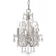 preview thumbnail 2 of 0, Imperial 4-light Polished Chrome/ Crystal Chandelier