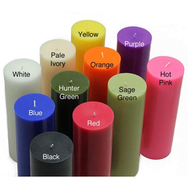 Bulk 2-inch x 6-inch Pillar Candles (Case of 24) - On Sale - Overstock