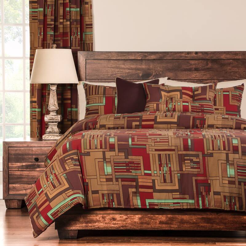 Mission Statement 6-piece Duvet Cover and Insert Set - Brown - Full
