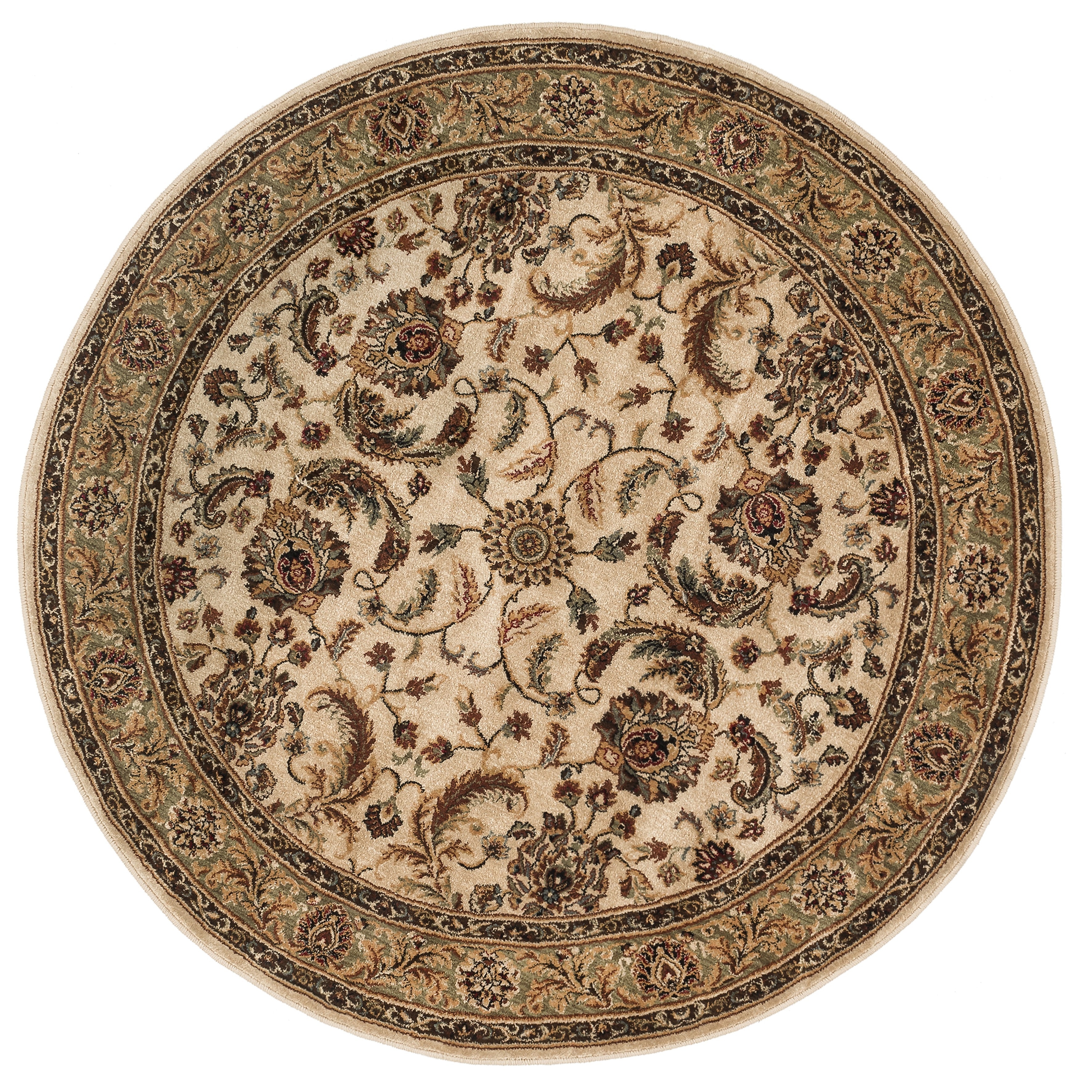 Dorchester Beige And Green Rug (52 Round)