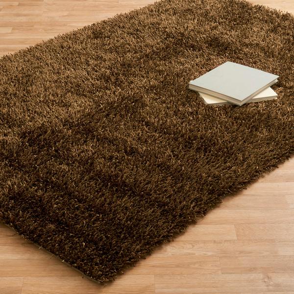Caldera Hand-tufted Brown Shag Rug (7'9 x 9'9) - 7'9" x 9'9"