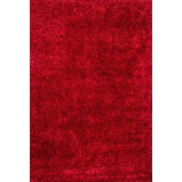 Caldera Hand tufted Red Shag Rug (3'6 x 5'6) Alexander Home 3x5   4x6 Rugs