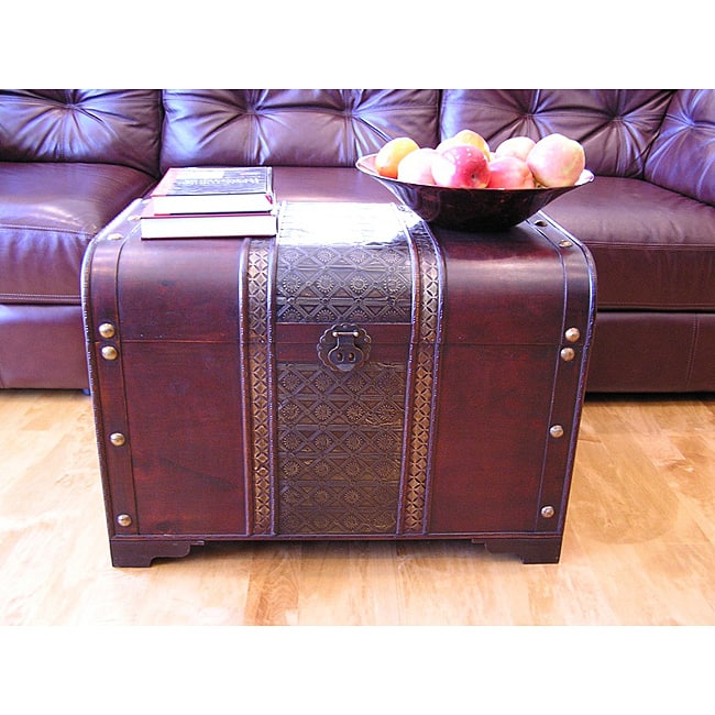 Old Fashioned Large Wood Storage Chest
