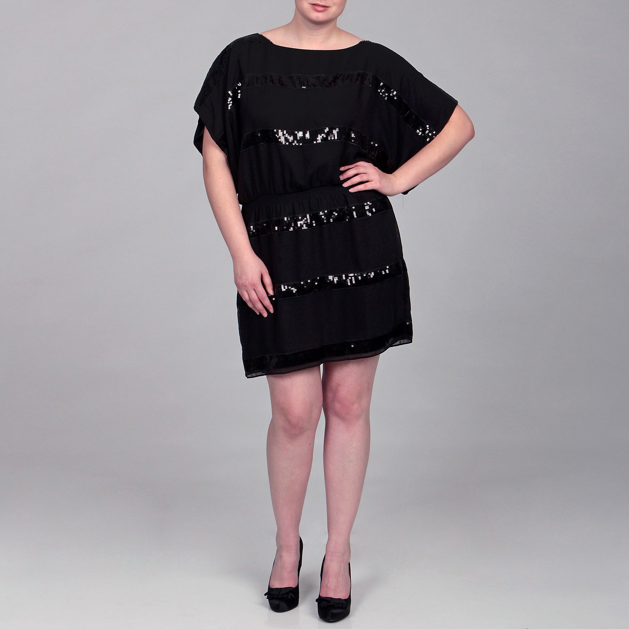 sequence plus size dress