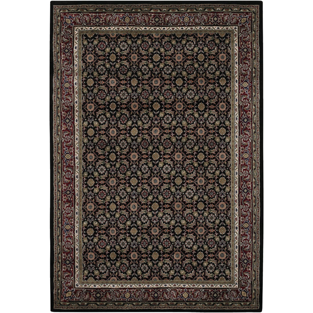 Mandara Hand knotted Traditional Indoor Wool Rug (79 X 106)