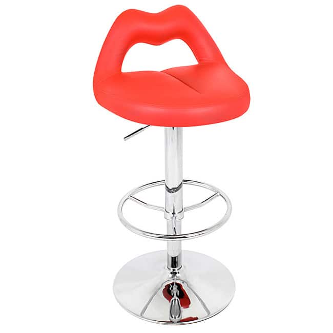 Red Smooch Adjustable Barstool