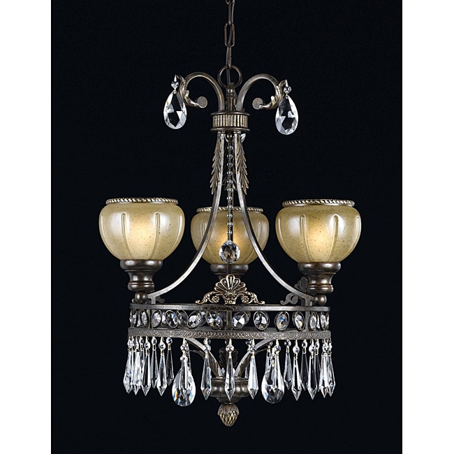 Triarch International Legrandeur 3 light English Bronze Chandlelier