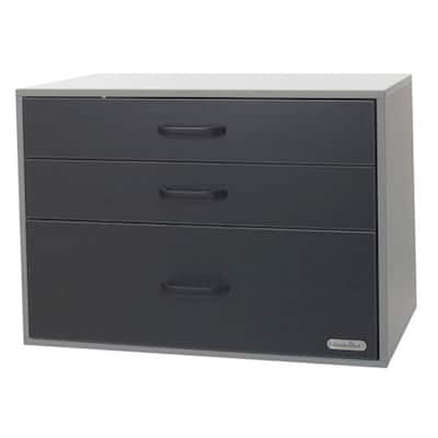Organized Living freedomRail GOBox 3 Drawer Unit