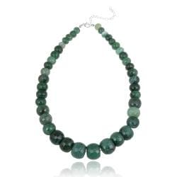 Glitzy Rocks Sterling Silver Fire Agate Graduating Necklace. Opens flyout.