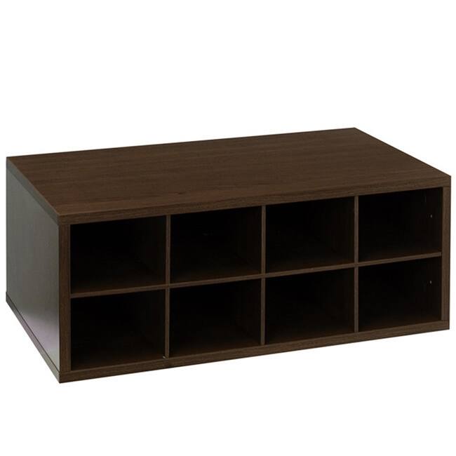 Organized Living freedomRail Double Hang OBox Chocolate Pear Cubby