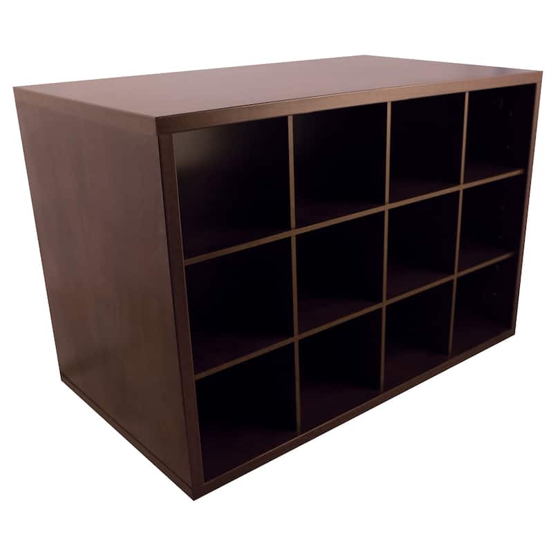 Organized Living freedomRail Double Hang OBox Chocolate Pear Cubby