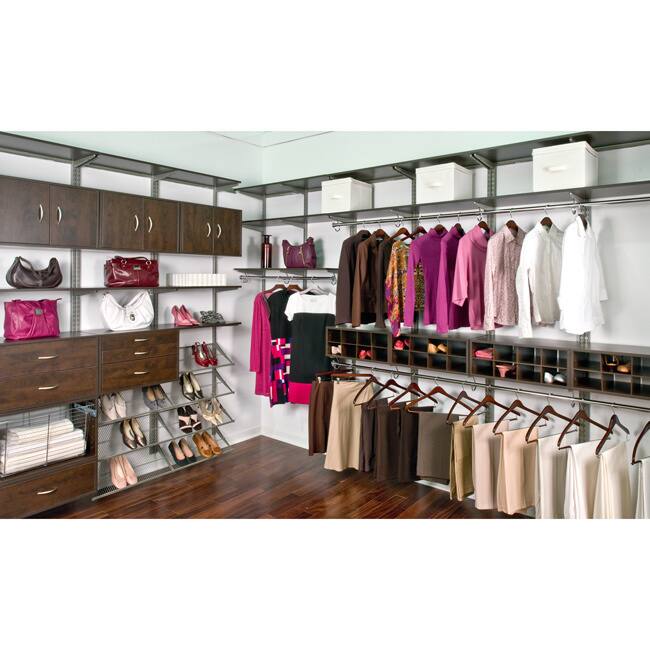 Organized Living freedomRail Double Hang OBox Chocolate Pear Cubby
