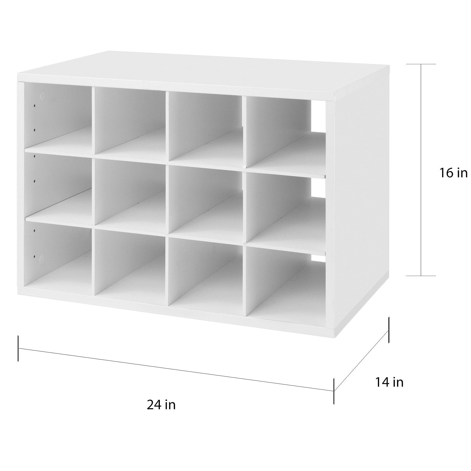 Organized Living freedomRail O-Box Shelf Unit in White - On Sale